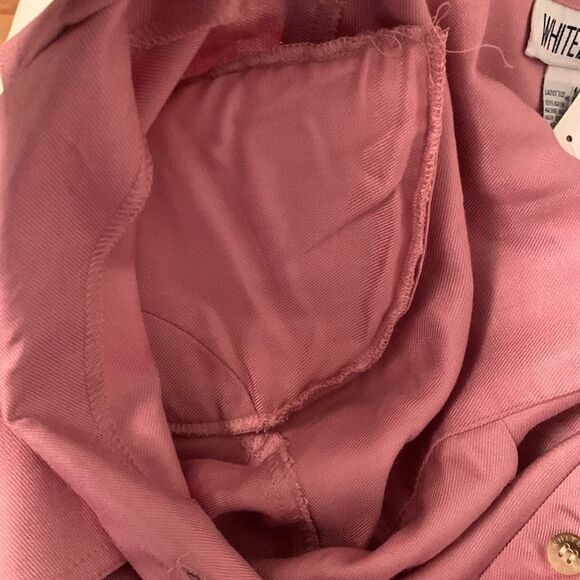 NWT White Stag Rayon Pockets Button Down Dusty Pink  Size M - Picture 9 of 10